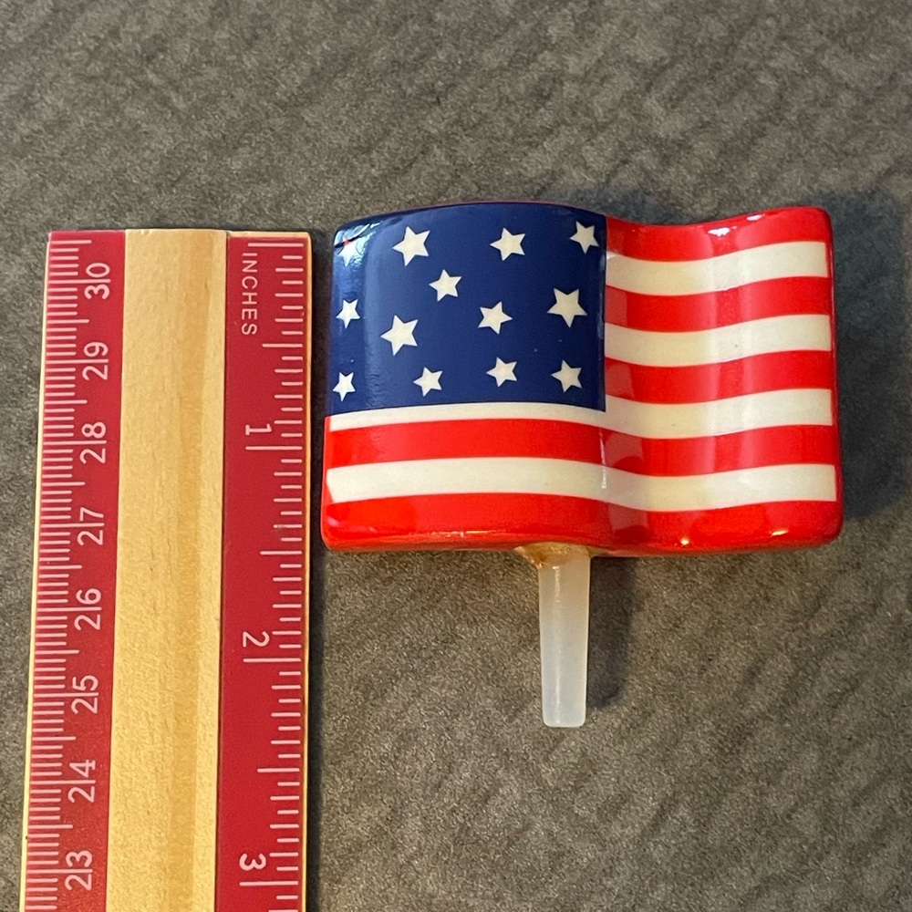 Nora Fleming American Flag Retired Ceramic Americana Patriot July 4th - Picture 3 of 4